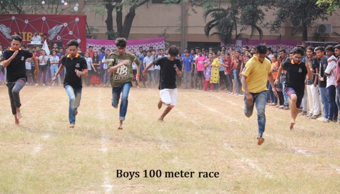Boys 100 meter race