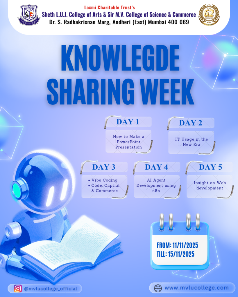 Knowledge Sharing Week 2025-26 (11th Nov- 15th Nov 2025)